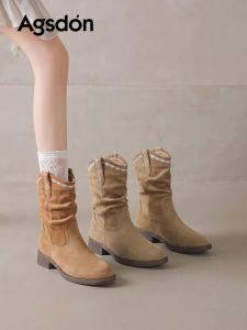 Agsdon | Retro Medlar Cowboy Martin Ankle Boots
