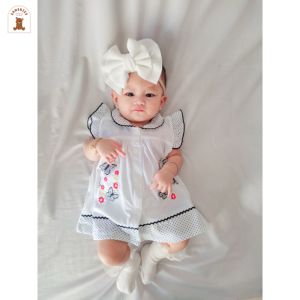 Dress Bayi Perempuan Morif Bordir Kupu Kupu untuk Anak 6-18 Bulan Free Celana Dalam Bayi Murah Terjangkau / Free Bandana / Dress Baby Gaun Bayi Bahan Katun / Bisa COD Bayar di Tempat