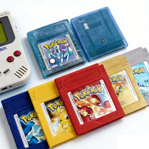 Bandai | New Pokemon Red Blue Crystal Golden Green Silver Yellow GBC Game Card 16 Bit Video Game Cartridge Console Cards For GB/SP