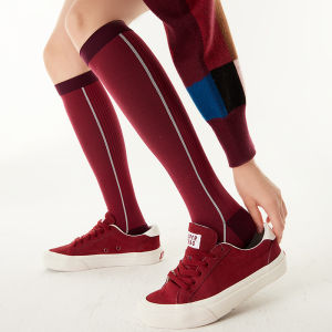 Antibacterial Compression Long Tube Sports Socks Yellow Color Leg Socks for Cycling Mountaineering Running Yoga And Yoga