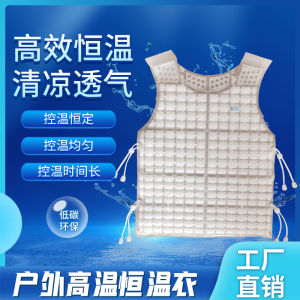 Cooling Vest Ice Vest Style Fan Heat Insulation Standard Fit round Neck Youthful Summer Air Conditioning Clothing Temperatures