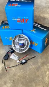 Lampu Depan Biled 7inch Set Batok Tiger Revo RGB Bluetooth Pnp Ninja Megapro Tiger Vixion Sportsday