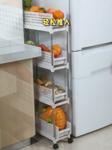 ตู้เก็บของแบบลิ้นชักตามซอก ลิ้นชักเก็บของ ตู้เก็บของแบบหลายชั้น ขาว เพิ่มหนา มีล้อ เป็นมิตรกับสิ่แวดล้อม