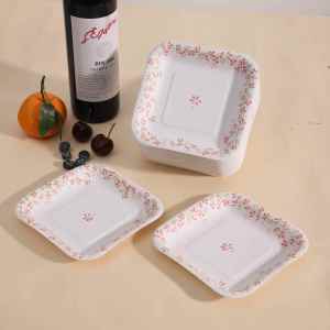 jeagutt | Disposable Red New Year Festive Small Plates