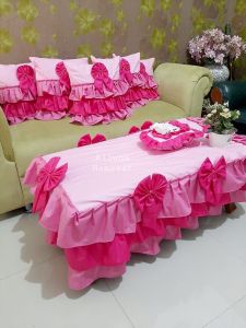SET SARUNG BANTAL SOFA  TALAK MEJA