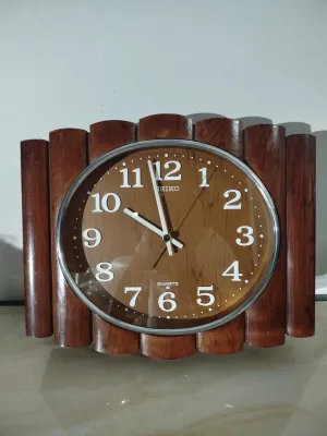 Đồng hồ treo tường kim trôi SEIKO hàng bãi Nhật