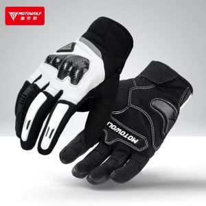 MOTOWOLF Full Finger Racing Gloves For Motorcycle Four Season Dirt Motor Bicycle Riding Gloves