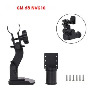 NVG10 Kính Nhìn Xuyên Đêm Đế Gắn Chân Đế Adapter Mũ Bảo Hiểm Chiến Thuật Nhanh Gắn Hợp Kim Nhôm CNC Cho Săn Bắn