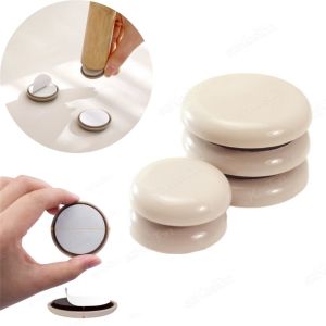 4 Miếng Đệm Chân Ghế Tự Dính Dễ Di Chuyển Bảo Vệ Sàn Nhà Chống Trơn Trượt Giảm Tiếng Ồn Dùng Cho Nội Thất Gia Đình