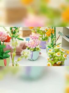 GALAXYMALL COD Mainan Brick Balok Buket Bunga Blok Susun Bangunan Flower Bouquet DIY Untuk Dekorasi N04