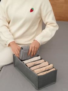Jeans Compartment Storage Box Closet Organizer Clothes Separation Box Pants Drawer Divider Storage Underwear Bra Organizer