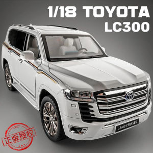 【RUM】1:18 Scale Toyota LC300 Alloy Car Model Light & Sound Effect Diecast Car Land Cruiser Toys for Boys Birthday Gift Kids Toys Car Collection