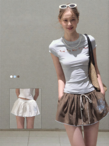 OAKMOO | Chân Váy Skater Tencel Sợi Đồng Ammoniac