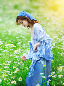 Handmade Dyed Tie-Back Long Dress Cotton Bohemian Style Beach Holiday Photo Shoot Backless Gown with Strap for Women