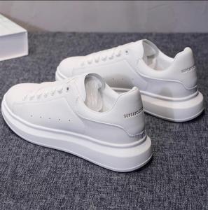 Breathable White Shoes Mens Shoes Thick Sole Height Increasing Couple Sneakers K-style Trendy Sneakers Casual Mens and Womens Same White Shoes