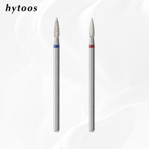 HYTOOS Sharp Conical Diamond Drill Bits 3/32 Cuticle Cleaner Under Nail Dead Skin Remover Safety Manicure Pedicure