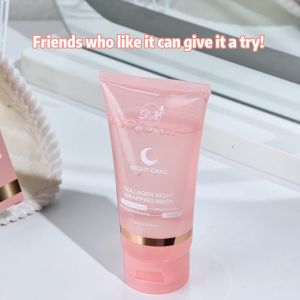 75ml Collagen Peel-off Mask Night Wrapping Facial Mud Firming mask Daily Collagen Jelly Cream Hydrolyzed Collagen Skin Care