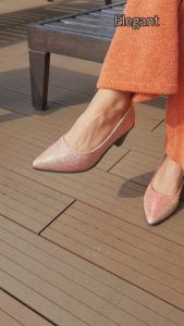 XES Ladies Classic Heels BSLC1837-37 (Champagne Navy)