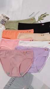ELMORA | CD1195 Celana Dalam Wanita Katun Seamless seamles Motif Garis