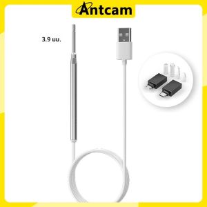3 in 1กล้องส่องไมโคร USB 3.9มม. สำหรับโทรศัพท์แอนดรอยด์กล้องส่องตรวจ6แอลอีดีอุปกรณ์แคะหูกันน้ำทำความสะอาดหู