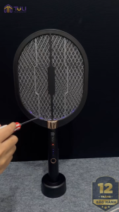 Vợt muỗi thông minh Tuli VM01 Công suất 2W Kiêm đèn bắt muỗi 3 lớp lưới an toàn sử dụng Bảo hành 12 tháng