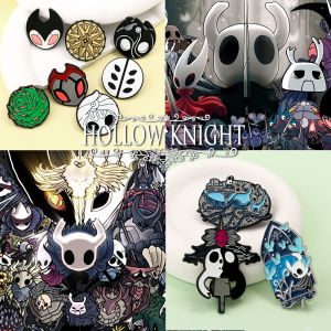 Hollow Knight Pins Game Lapel Pins for Backpack Brooch Metal Enamel Pin Manga Brooches for Women Men Badge Jewelry