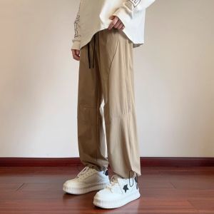 Quần Dài Công Sở American Casual Dành Cho Nam Mùa Xuân Hè Mới Quần Dài Thể Thao Ống Đứng Rút Dây Nhanh Khô Quần Dài Thường Ngày