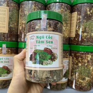 Trà Ngũ Cốc Tâm Sen Túi 1kg Hộp 500gr - Hỗ Trợ Giảm Cân Mất Ngủ