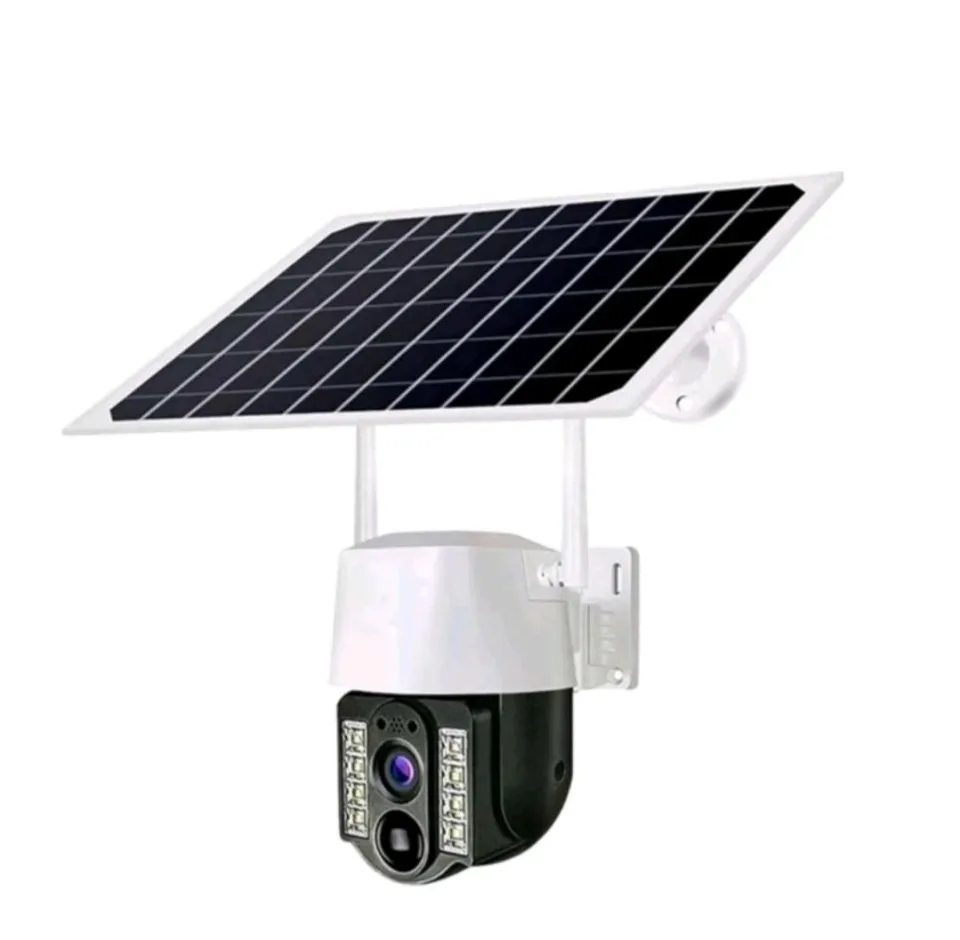 CCTV IP Camera Outdoor WIFI Solar Panel Surya Tenaga Matahari 8MP V380