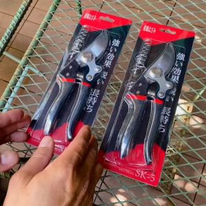 KLV9B - kéo làm vườn cắt hoa trái tỉa cành mũi cong làm từ tháp SK-5 bén chắc chắn ( xem trong mô tả )