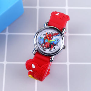 New Cartoon Spiderman Childrens Watches for Boys Rubber Strap Wristwatch Kids Watch Quartz Clock Student relogio Gift montre