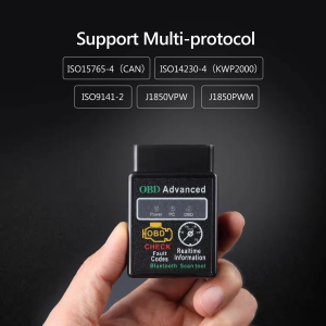 OBD2 Scanner Adapter BT Wireless Diagnostic Code Reader OBD II Scan Tool Reset & Clear Check Car Engine Light