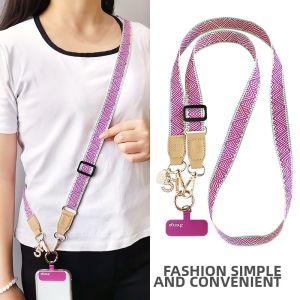 ZHENGEGE | Adjustable Comfortable Wide Strap Crossbody Phone Lanyard