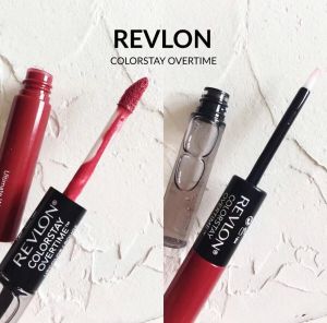 Revlon Double Headed Lip Gloss Lipstick 16 Hour Non Fading Durable Lip Gloss Non Staining Cup