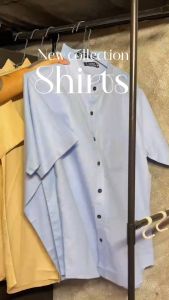 เสื้อเชิ้ตแขนยาวผู้ชาย คอปกOXFORD มีทั้งหมด8สี ทรงสวยสวมใส่สบาย ไม่ร้อน สีไม่ตก100%