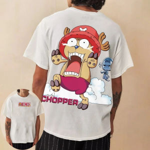 One Piece Mens T-shirt Tony Tony Chopper Summer Anime Autumn Boys Children Short-sleeved Basic Style Sporty Parent-Child Outfit