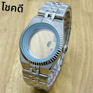 ตัวเรือนนาฬิกาขนาด 40 มม. รุ่น NH35 สำหรับกลไก Land-Dweller NH35 รองรับหน้าปัดขนาด 28.5 มม. ทำจากสแตนเลสสตีล 904L กระจกแซฟไฟร์ สีเงิน