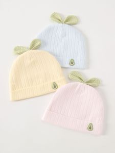 Pure Cotton Baby Hat for Boys And Girls Newborns 0-3 Months Double Layer No Bone Skullcap Spring Autumn Winter Cap