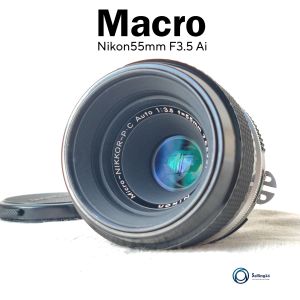เลนส์มือหมุน Nikon Nikkor P.C Micro 55mm F3.5 มาโคร Mount Ai