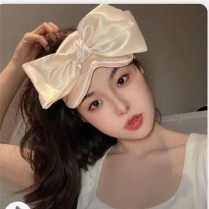 Silk Sleep Eye Mask with Wonderfully Tied Butterfly Bow Windproof Headband: A Must-Have Travel Photography Tool