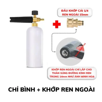 Bình phun bọt tuyết Bình xịt bọt tuyết máy rửa xe dung tích 1L