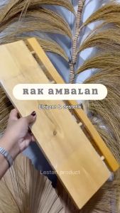 rak ambalan dinding minimalis | Papan Rak Tak Hiasan Ambalan Hambalan | Ambalan Kayu Gantung | Ambalan Kayu Gantung ( FREE PAKU )