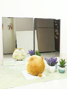 FOJO Bathroom mirror Rectangular mirror with shelf Perforated free toilet mirror washbasin mirror paste washstand mirror Dressing mirror Bathroom Mirror with Organizer Wall Mounted Mirror