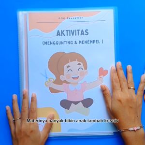 DQK Education - Aktivitas Menggunting dan Menempel - Geratis Lem dan Gunting - Edukasi Anak - Murah