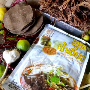 ชุดพริกน้ำเงี้ยวแบบผัดสำเร็จ 500 g.ตราแม่น้อย + ดอกงิ้วแห้ง 40 g.+ ถั่วเน่าแผ่น 100 g.(สำหรับ6-8 ที่) (ส่งฟรีกดรับโค้ดด้านล่าง)