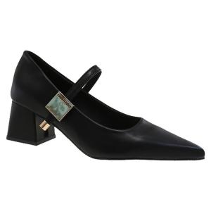 DIANCHA | Pointed Toe Medium Heel Mary Jane Shoes Vintage