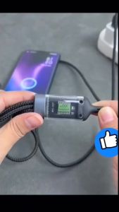 Dây Sạc Nha Tự Động Ngắt Thông Minh 100W Dây Sạc Bọc Dây Dù 3 Đầu Cắm Sạc Nhiều Thiêt Bị Cùng Lúc An Toàn Bền Bỉ