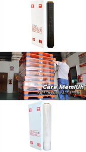 Plastik Wraping Stretch Film HITAM TEBAL PREMIUM TERMURAH / SATUAN