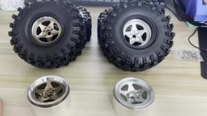Bộ Lốp Cao Su RC RED SPIDER 4 Chiếc 136mm Với Vành Kim Loại Beadlock Dành Cho Xe RC Crawler Tỷ Lệ 1/10 TRX6 SCX10 UTB18 Capra Wraith