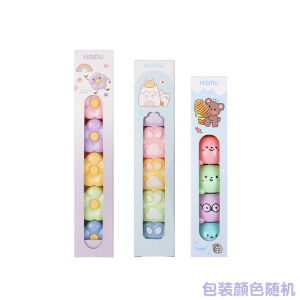 Cute Octopus Fluorescent Pen Mini Splice Bear Flower Creative Student Marking Pen Colorful Writing Tool Cultural Business Supplies